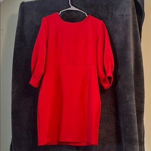 3/4 red boutique dress